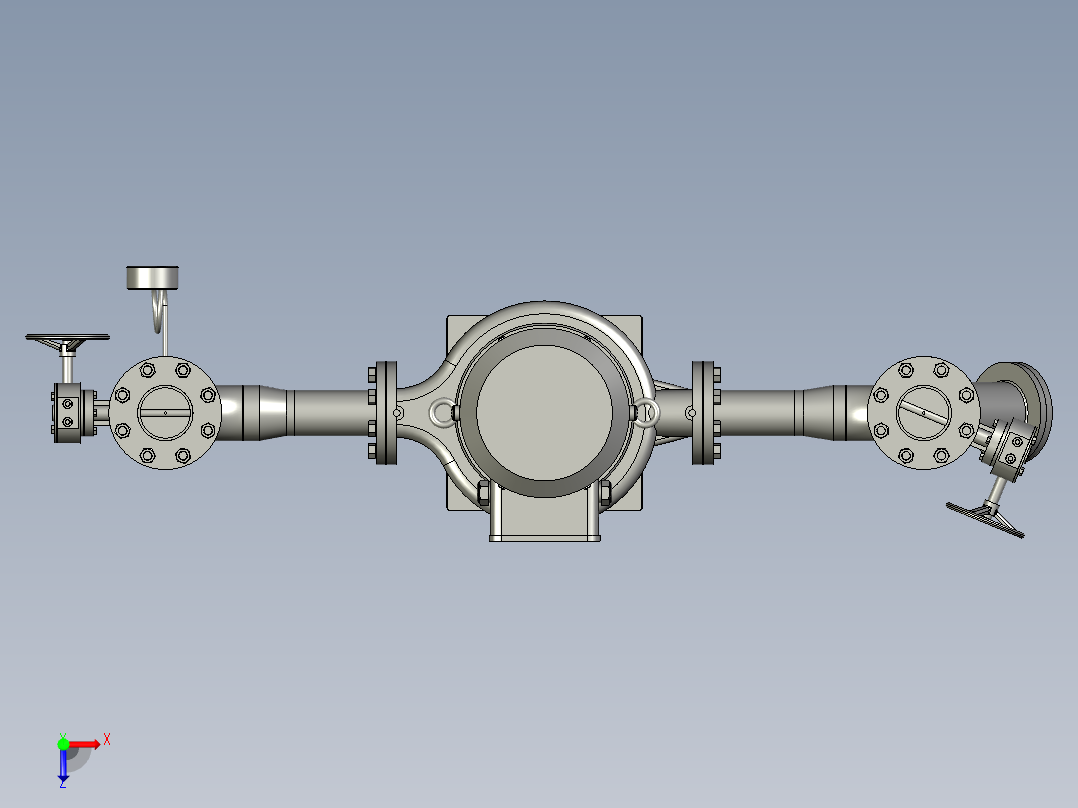 二次网水泵组装模块俯视图