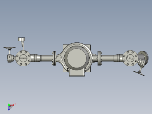 二次网水泵组装模块俯视缩略图