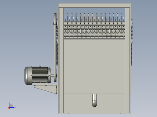 离心毛辊土豆去皮机左视缩略图
