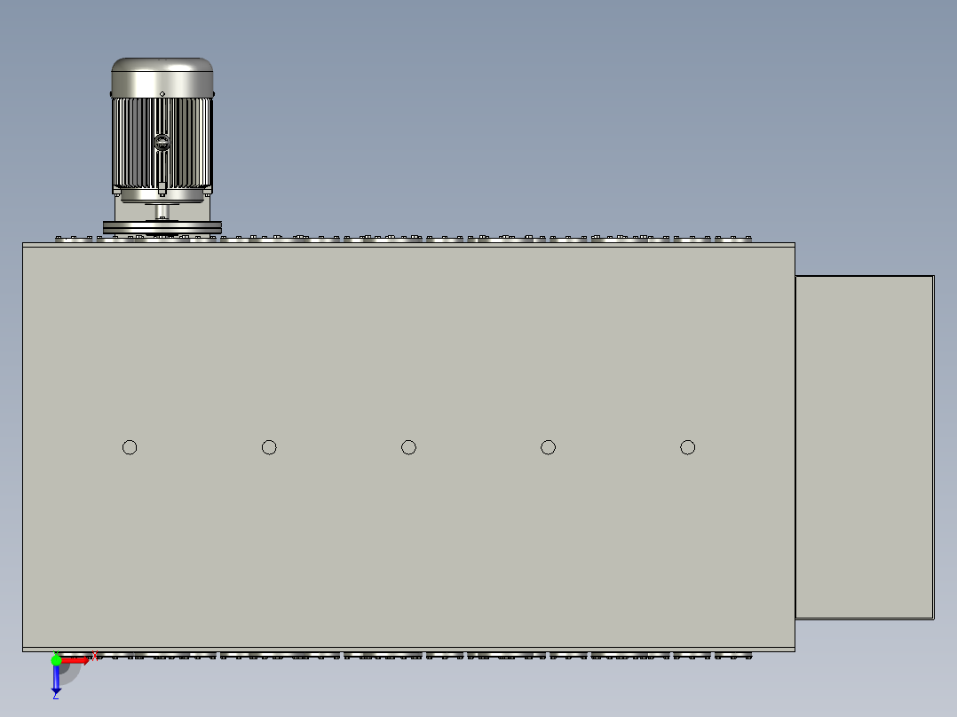 离心毛辊土豆去皮机俯视图