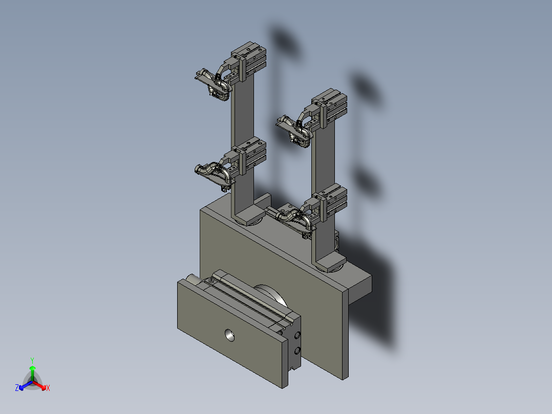 BK124481-09-2000两次反转机构正等轴测图