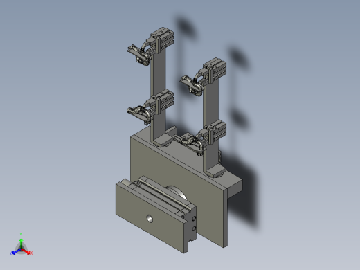 BK124481-09-2000两次反转机构正等轴测缩略图