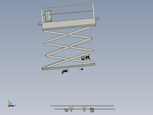 自走式高空作业平台左视缩略图