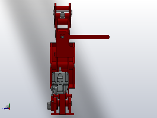 YWZ2系列电力液压鼓式制动器YWZ2-600／200-ⅠA-RL.HL右视缩略图