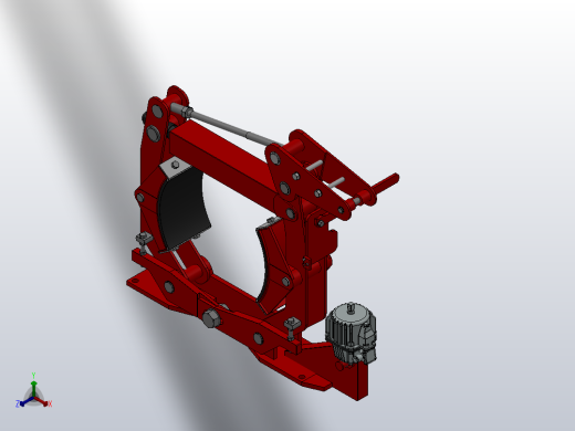 YWZ2系列电力液压鼓式制动器YWZ2-600／200-ⅠA-RL.HL正等轴测缩略图