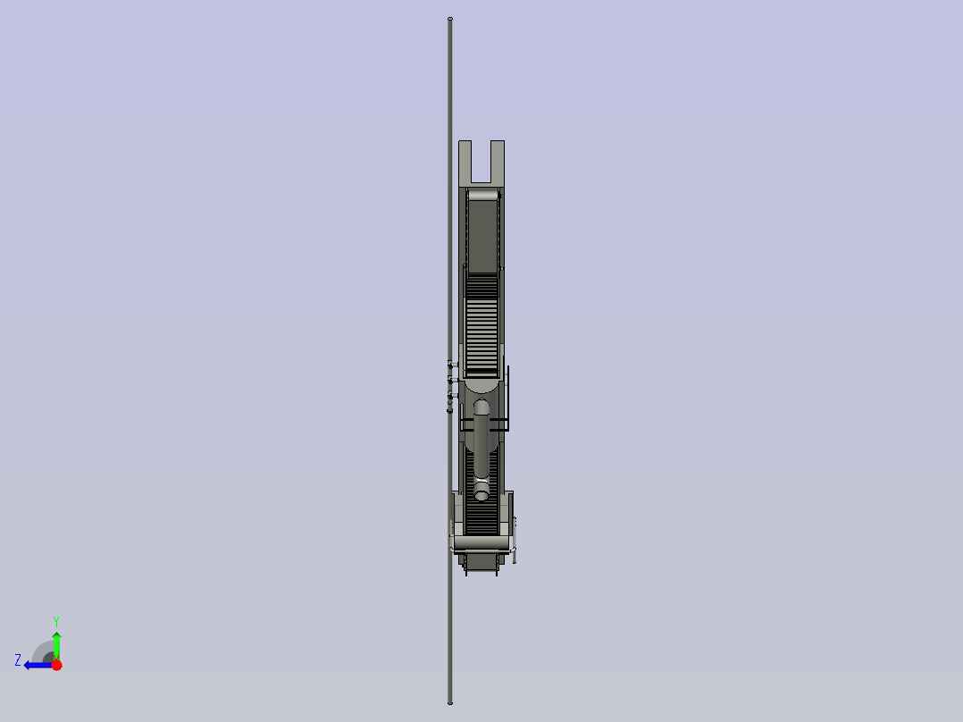 橘子剥壳装置右视图