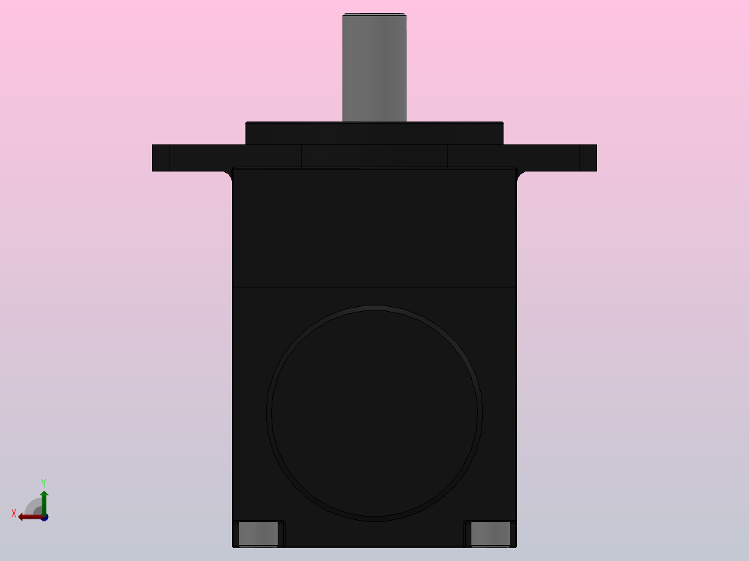 YB-E叶片泵-20V单泵[YB-E40L A A]后视图