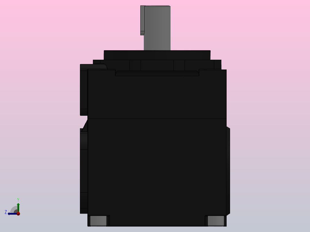 YB-E叶片泵-20V单泵[YB-E40L A A]右视图