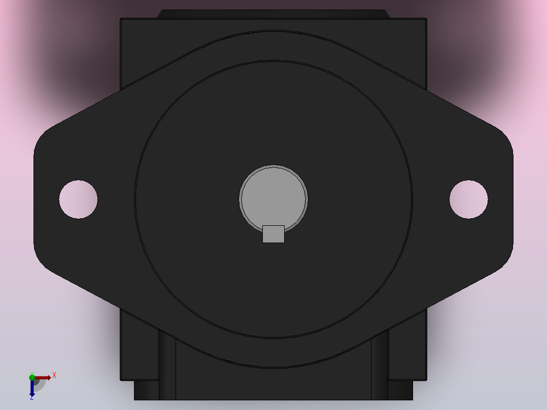 YB-E叶片泵-20V单泵[YB-E40L A A]俯视图