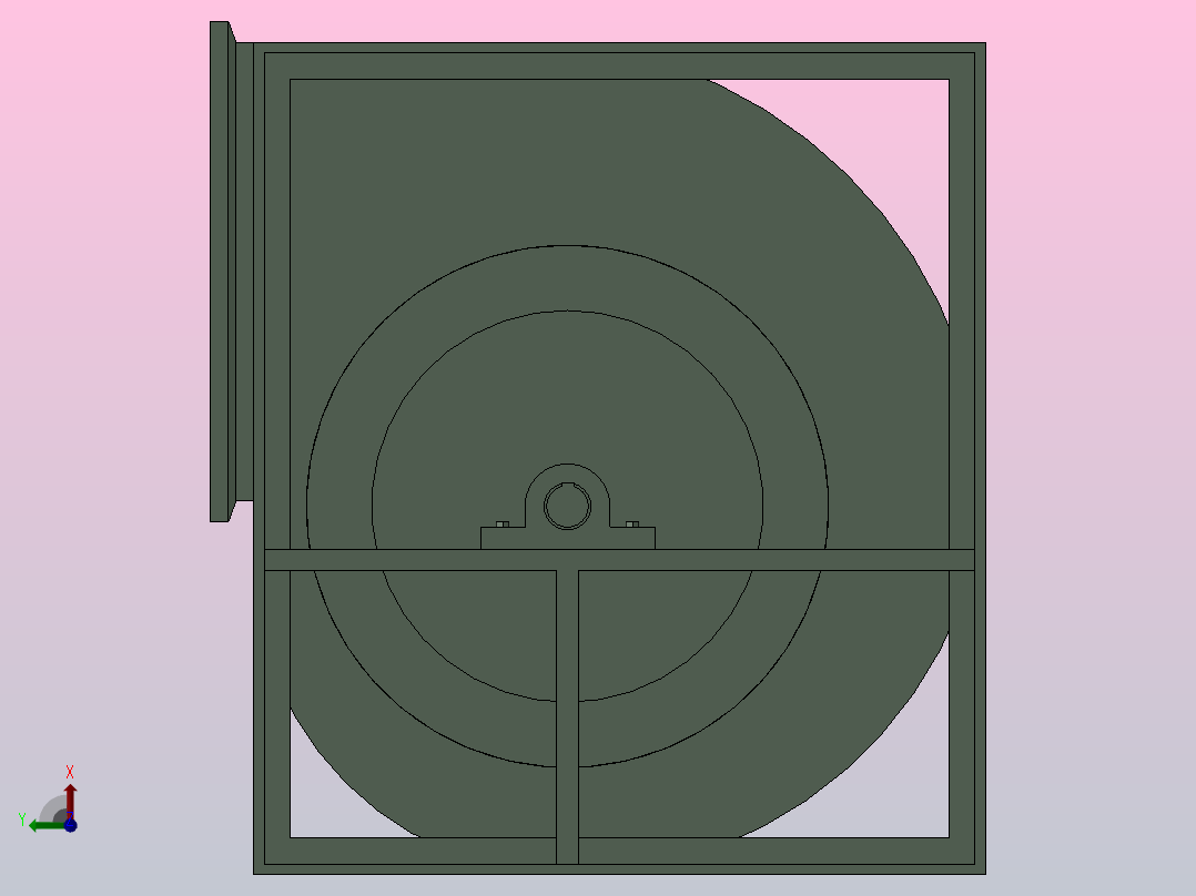 DKF5.0M-180°离心通风机[DKF5.0M-180°]后视图