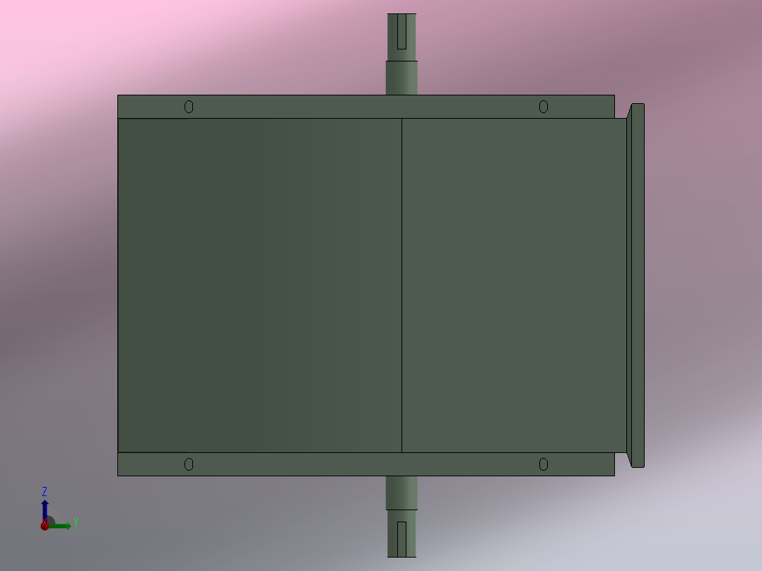 DKF5.0M-180°离心通风机[DKF5.0M-180°]俯视图