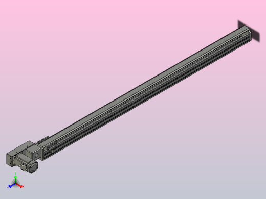 皮带直线轴半封闭可选导轨TPA-HNB-65S-90-L1350-ML-Y-P10-N3正等轴测缩略图