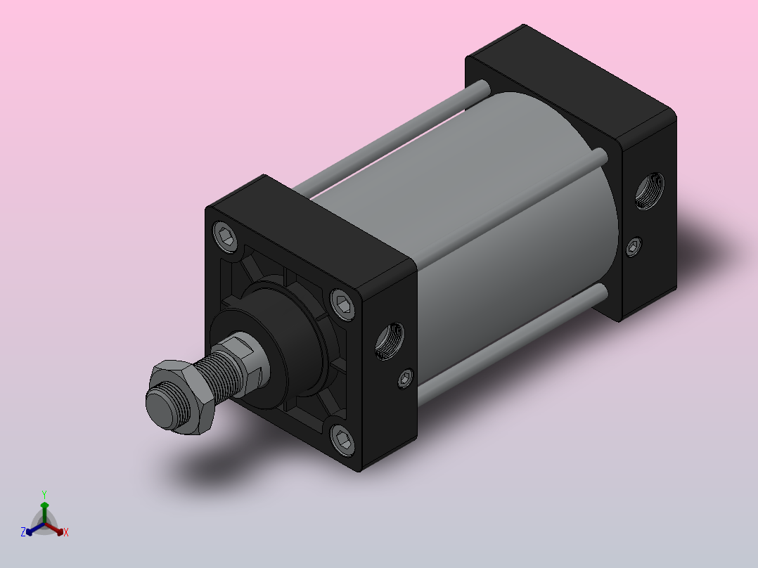SC气缸SC标准气缸系列SC-80X100-S主视图