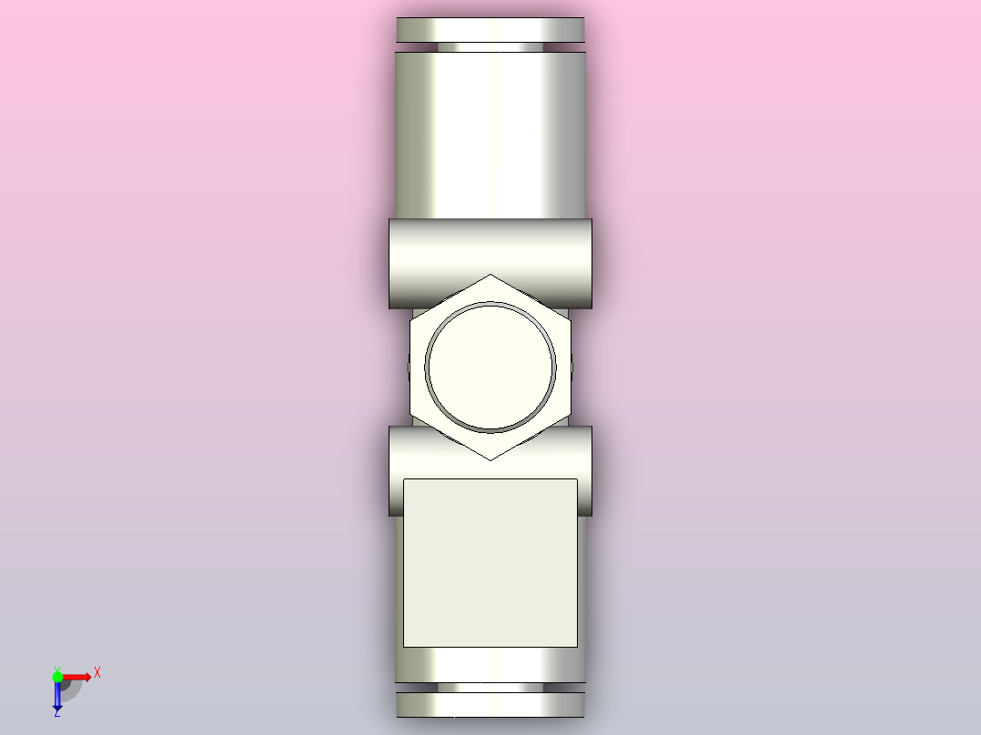 AS1002F~4002F 速度控制阀╱带快换接头 (直通型)[AS2002F-06] (2)俯视图