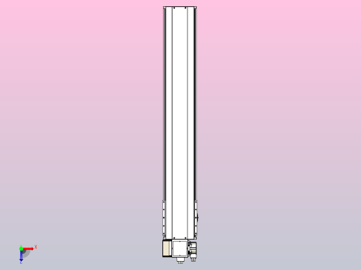 皮带直线轴半封闭可选导轨TPA-HNB-220D-176-L1150-LP-Y-P1K-N3俯视缩略图