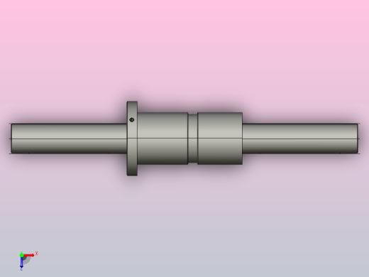 DKFZD4010-5滚珠丝杆3D模型俯视缩略图