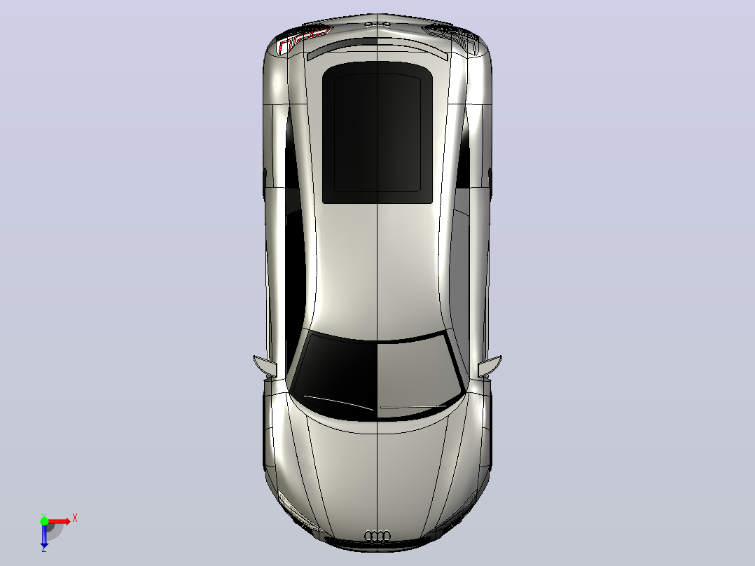 AUDI 奥迪R8俯视图