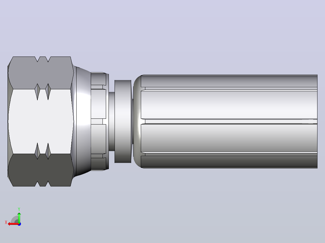 标准液压接头1B548-4-4后视图