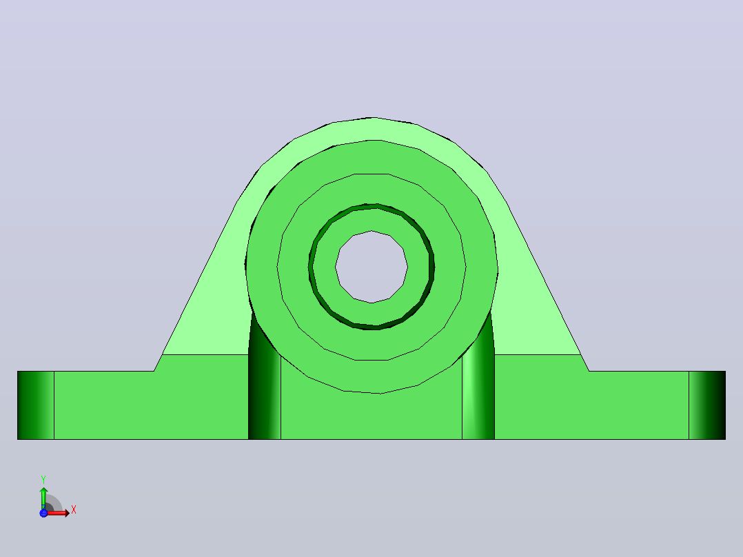 轴承座User Library-Bearing O _5 ,Browning VPS-200前视图