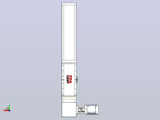 伺服电机集成皮带传动直线执行器TPA-OCB-140-256-L350-DR-J90-N3后视缩略图