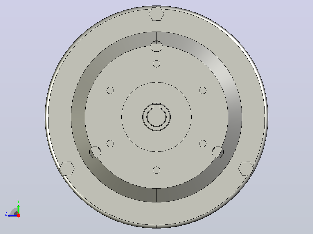 EPC突出轴型磁粉离合器[EPC-006]右视图