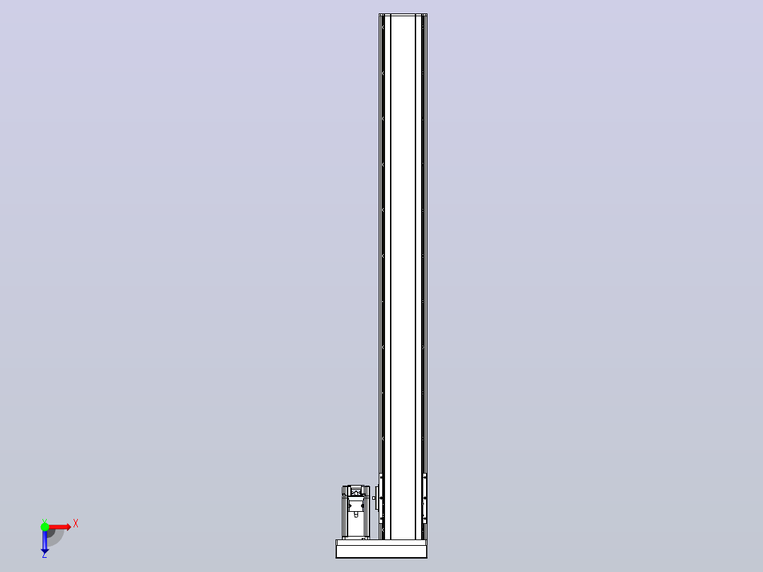 日规模组半封闭丝杆TPA-HNR-105D-1610C-L950-ML-C-P40-N3俯视图