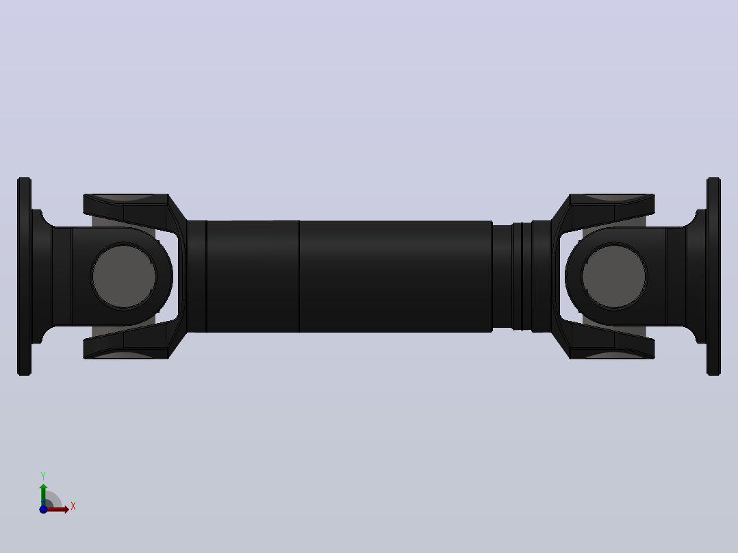 SW-I225-A-860SWC-1型--轻型十字轴式万向联轴器前视图