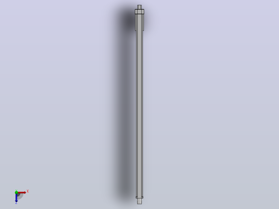 1000N电动推杆(ZJWSN-YF)[ZJWSN-YF-S750]俯视图