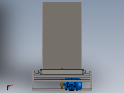 绞车式提升机3D图纸 Solidworks设计俯视缩略图
