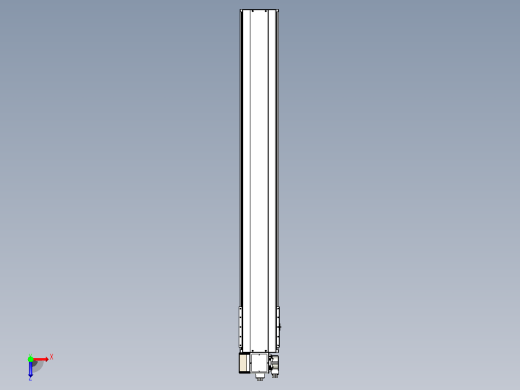 皮带直线轴半封闭可选导轨TPA-HNB-220D-176-L1550-LP-C-P1K-N3俯视缩略图