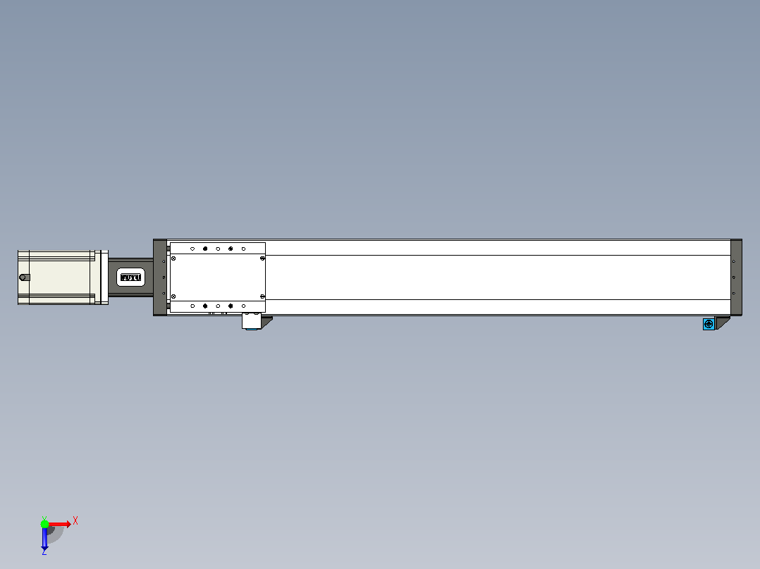 FSL120 直线模组[FSL120-E700-10C7-BC-B86]俯视图