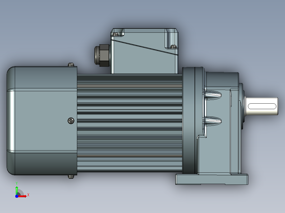 JSCC变频减速电机 f370h01-U前视图