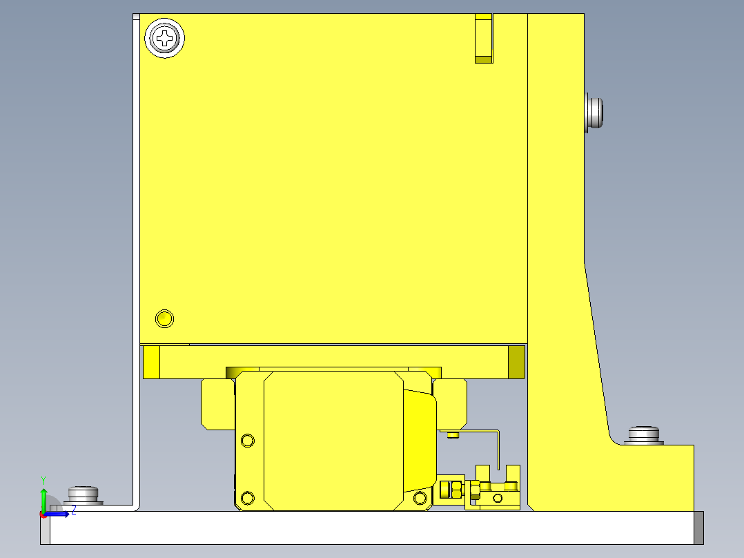 薄型工件的滑动排出机构左视图