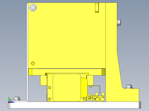 薄型工件的滑动排出机构左视缩略图