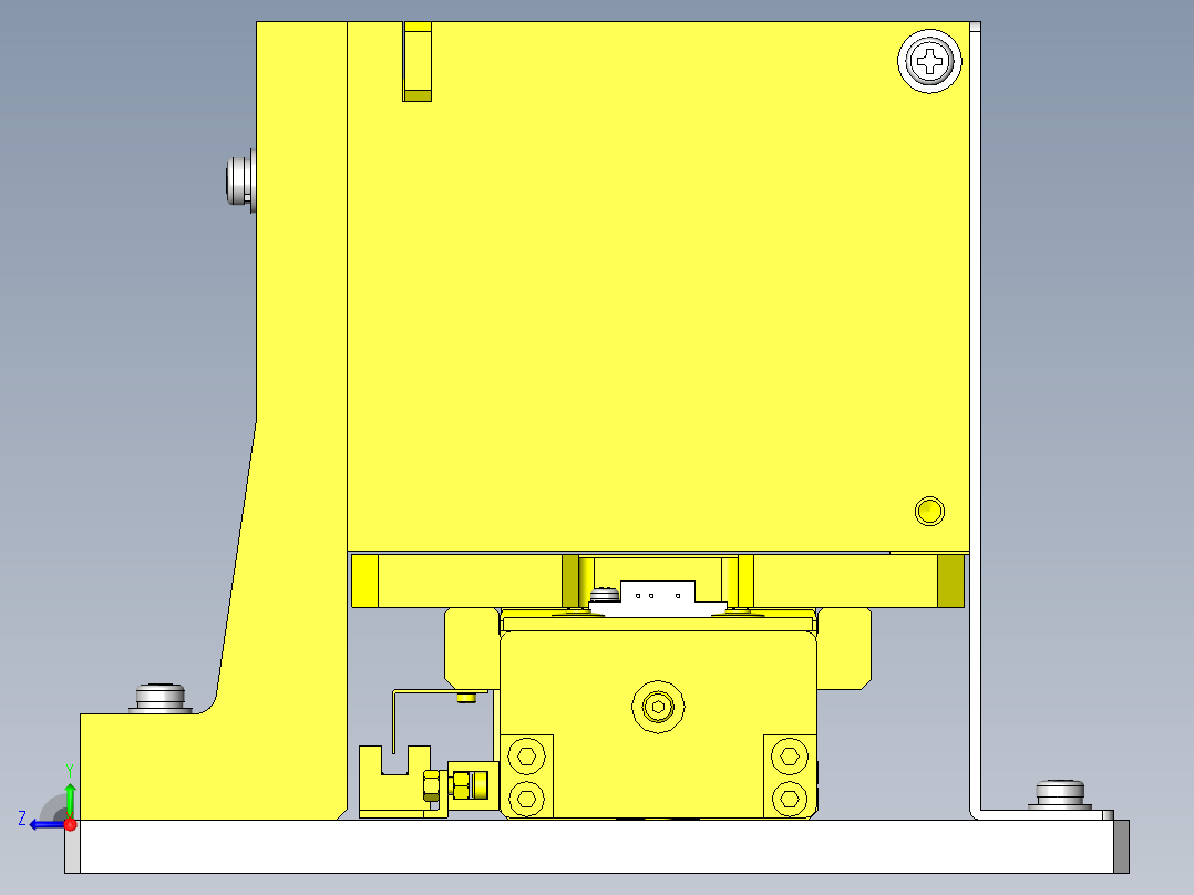 薄型工件的滑动排出机构右视图