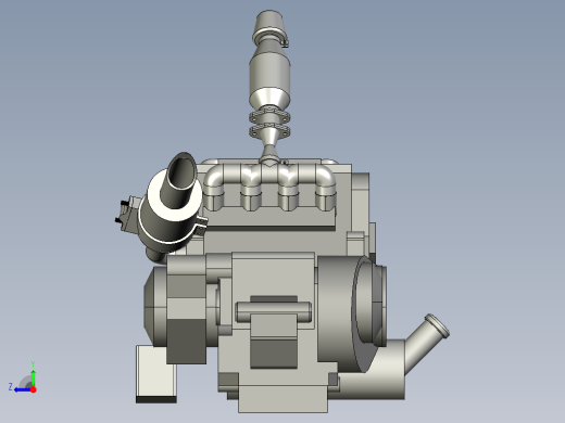 大学生方程式赛车设计（发动机匹配试算与装配设计）右视缩略图
