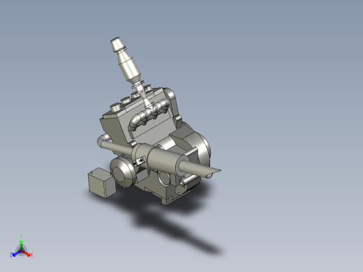 大学生方程式赛车设计（发动机匹配试算与装配设计）正等轴测缩略图