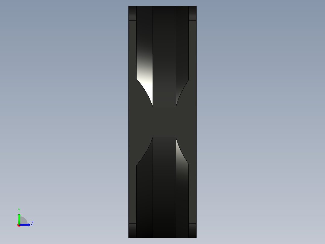 机箱散热风扇左视图