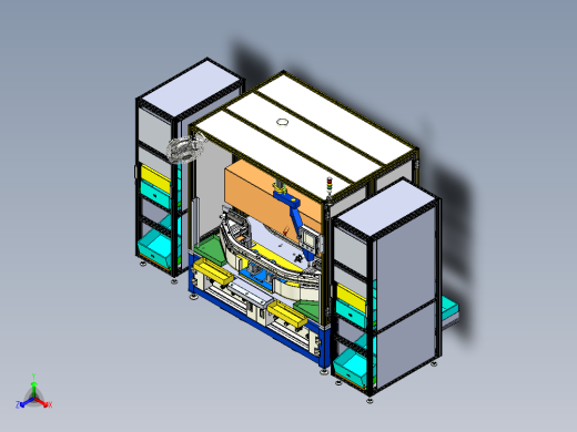 汽车防撞梁总成装配台step