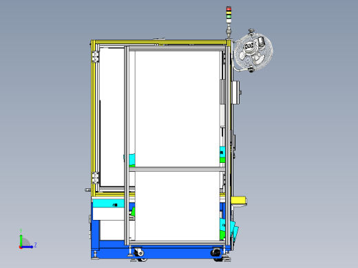 汽车防撞梁总成装配台step左视缩略图