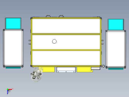 汽车防撞梁总成装配台step俯视缩略图