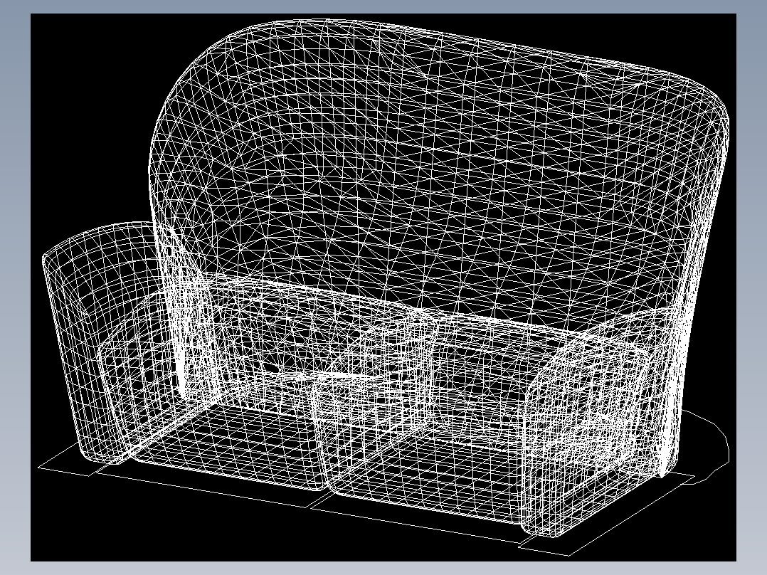 室内家具和灯具等的模型十二-K-S29-2