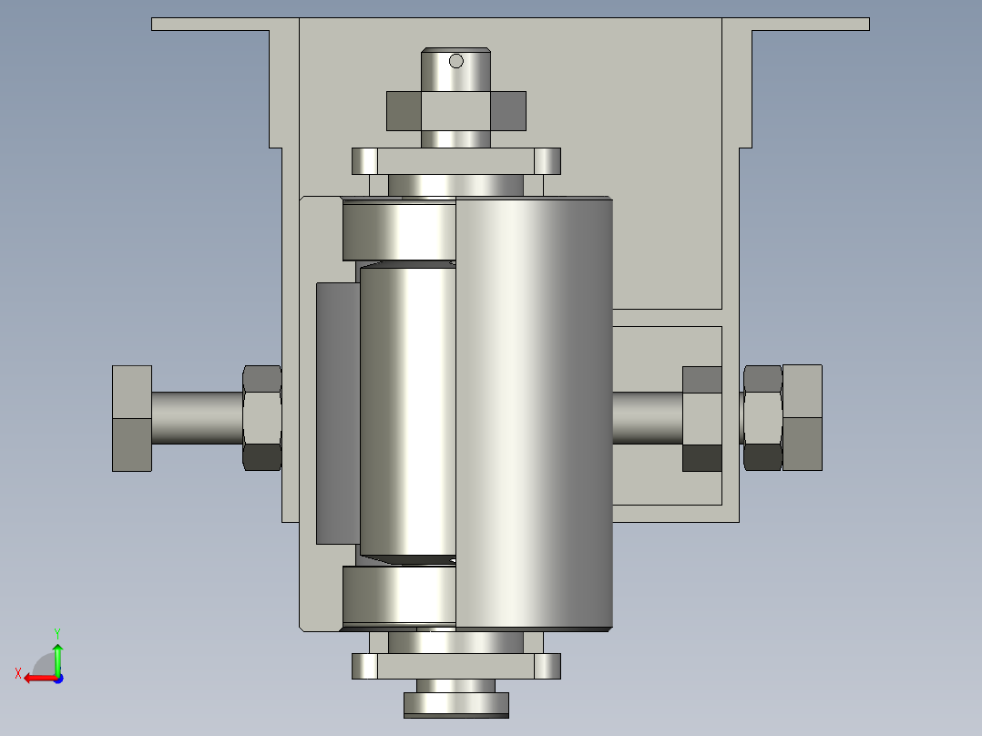 张紧轮3D模型后视图