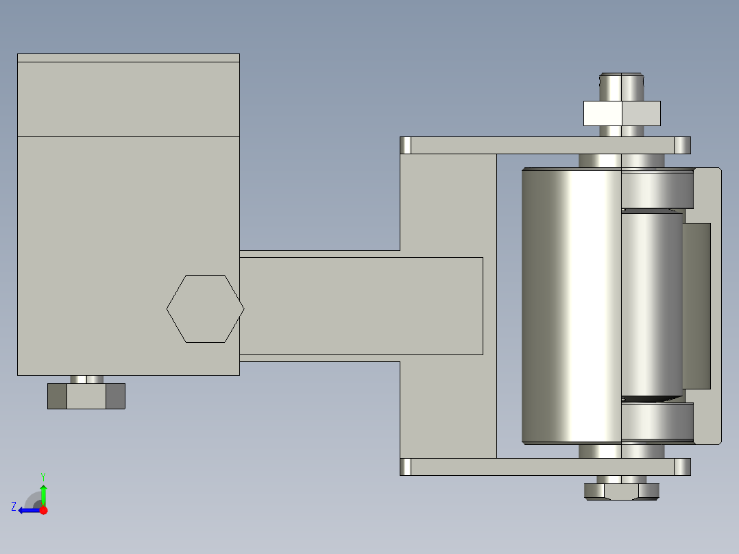 张紧轮3D模型右视图