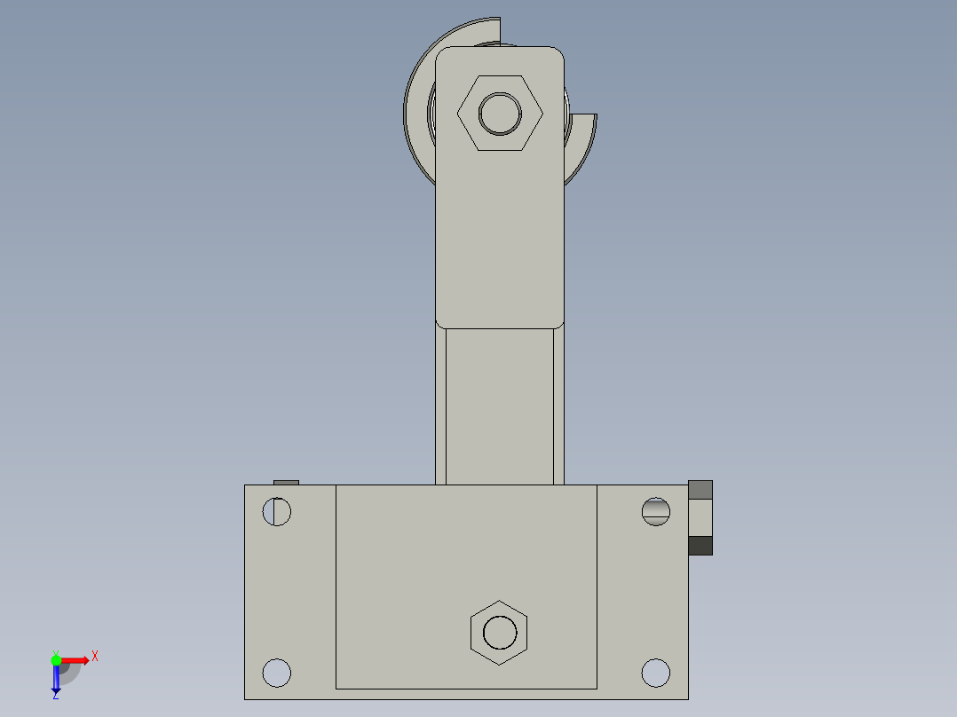 张紧轮3D模型俯视图