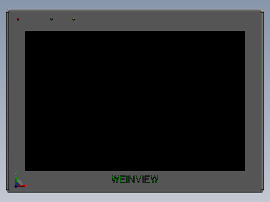 威纶通触摸屏前视图