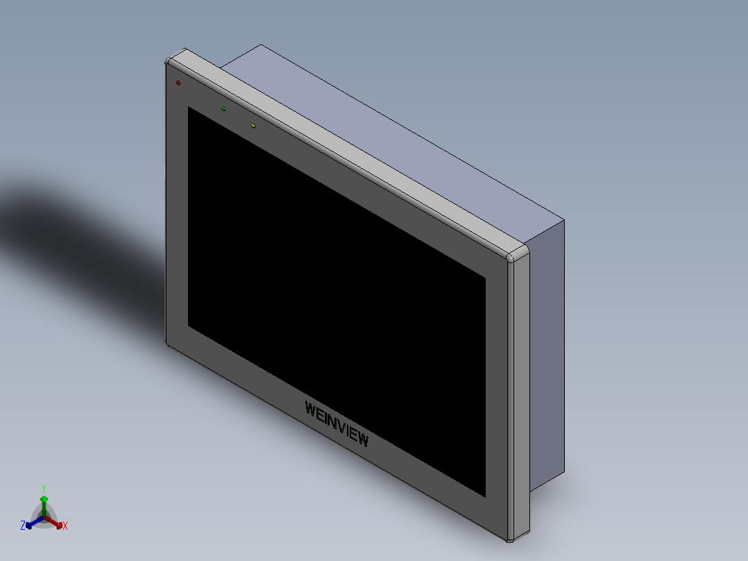威纶通触摸屏正等轴测图