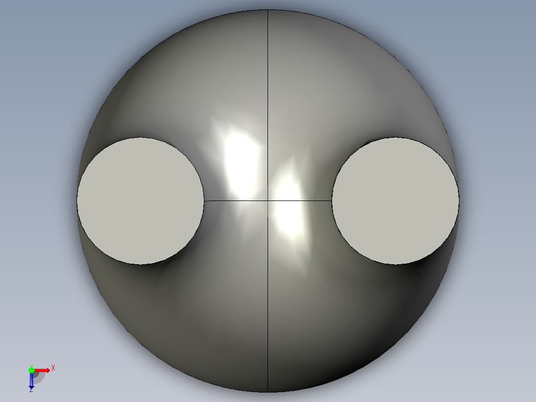 平行四通俯视图