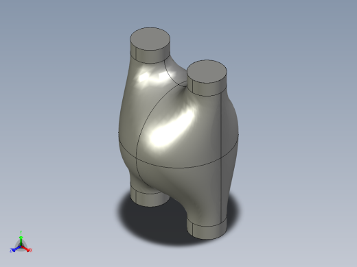 平行四通正等轴测缩略图