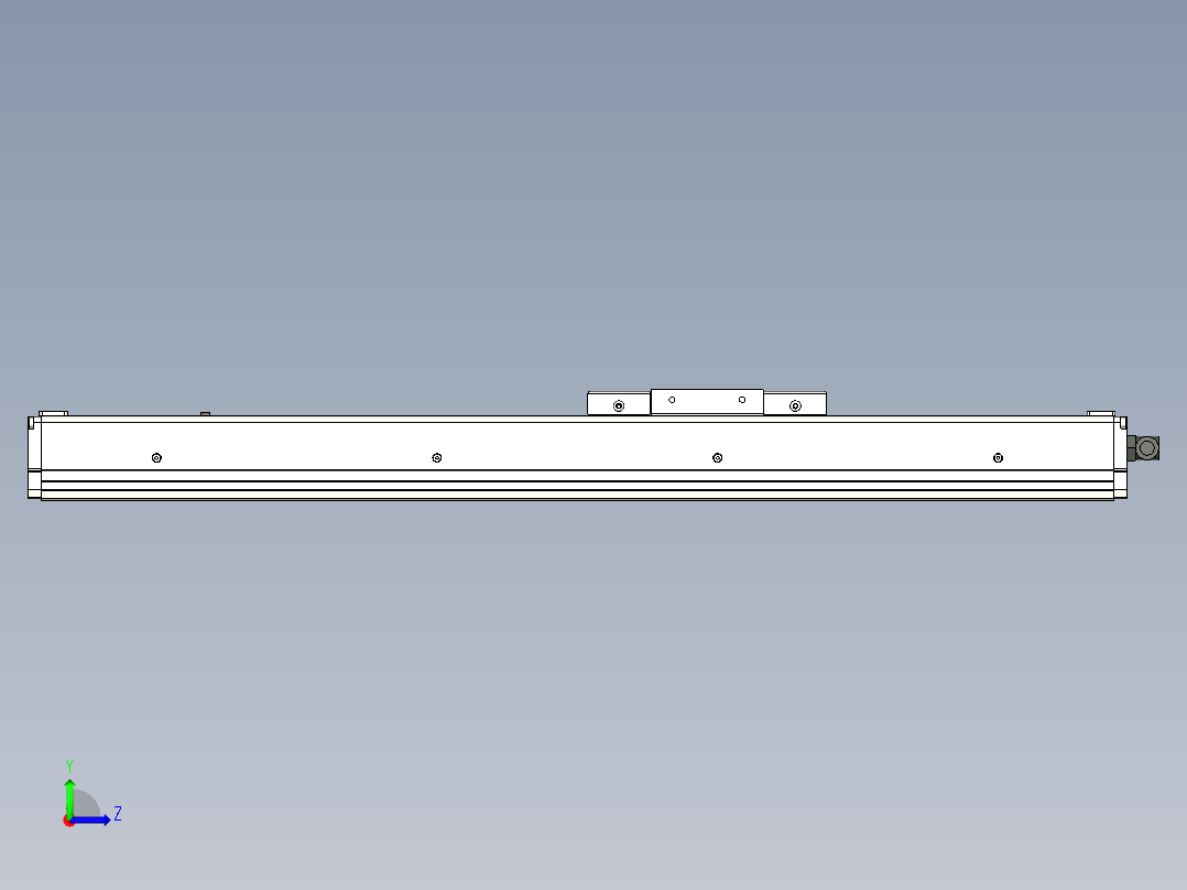 Toyo东佑达直线模组-ECH10-350-M+煞車左视图